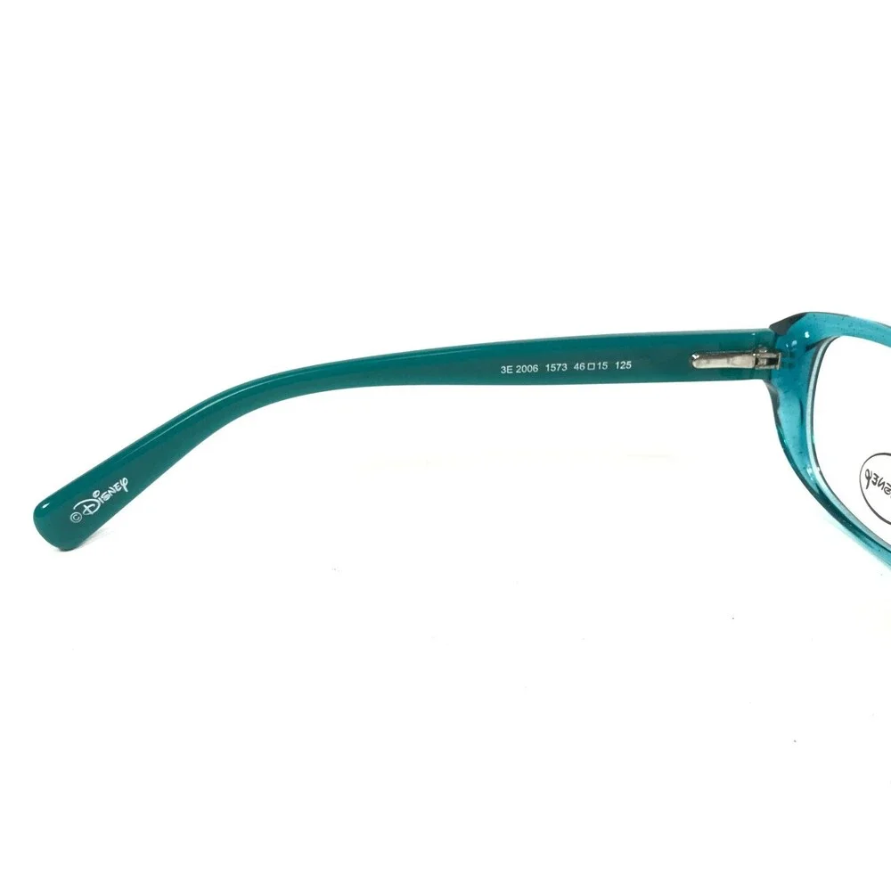 Disney Kids Eyeglasses Frames 3E 2006 1573 Clear Blue Cat Eye Frozen 46-15-125 - Picture 9 of 12